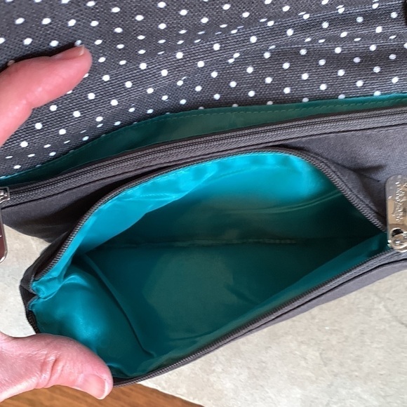 THIRTY One 235A City Charcoal Swiss Dot crossbody - Picture 6 of 7